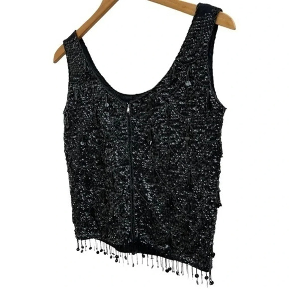 Vintage Gia Nimmo Designs for Joyce Wool Sleeveless Sequined Sweater‎ Size 10 - Picture 6 of 11